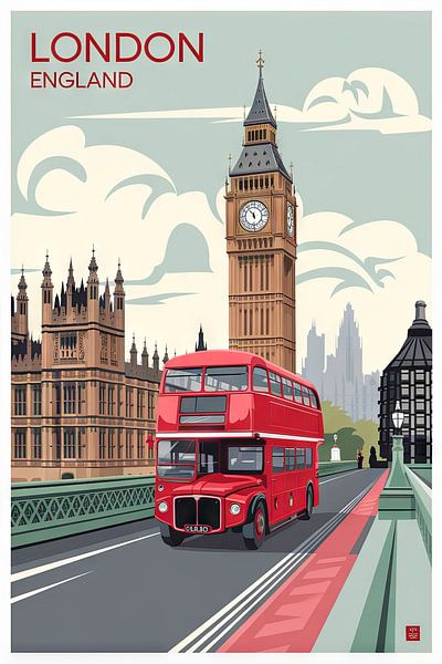 Londres, Angleterre par Poster Art Shop