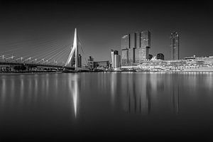 Erasmusbrug by night van Bob Vandenberg