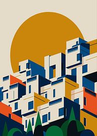 Modern Living in Sunset Blocks by Art Kingdom