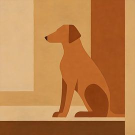 Abstract Dog by FoXo Art