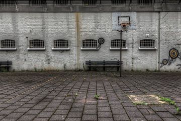 Base aérienne abandonnée dans la prison vide de Schutterswei à Alkmaar