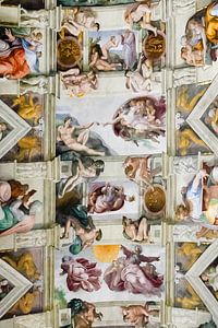 Sistine chapel, Sixtijnse kapel, Cappella Sistina Vaticaan, Rome, Italy van Martin Stevens