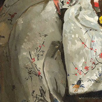 Detail van Meisje in een witte kimono, George Hendrik Breitner