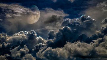 Gewitter und Mond von Jan van der Knaap