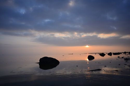 Ameland/Wad bij zonsondergang