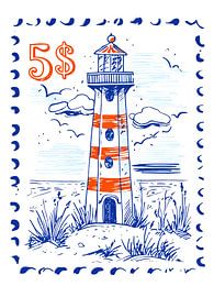 Leuchtturm von Stamp von haroulita