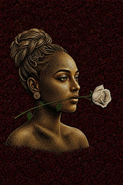 Die Stille einer weißen Rose von Henk Egbertzen