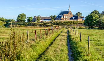 Smal pad door de uiterwaarden bij Herwijnen