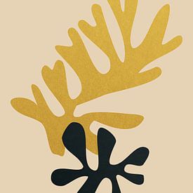 Moderne organische abstracte bladeren van FRESH Fine Art