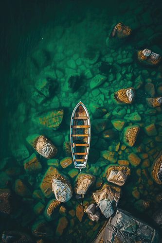 Glittering waterways beneath us