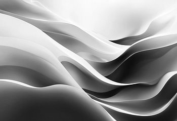 Vloeiende, monochrome, abstracte golven