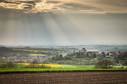 Zonnestralen op Schönberg Kapel