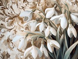 Frühlingsblumen Gemälde von Wunderbare Kunst