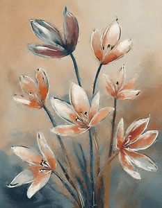 Zalm bloemen