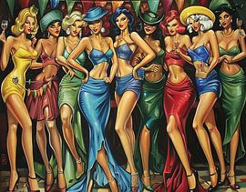 malerisches Bild einer Frau