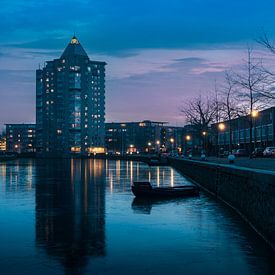 Apeldoorn's pencil in the blue hour by Bart Ros