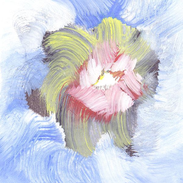EH PAINTING ART 1996 #0475 Seerose Softone von Willem Hartgers