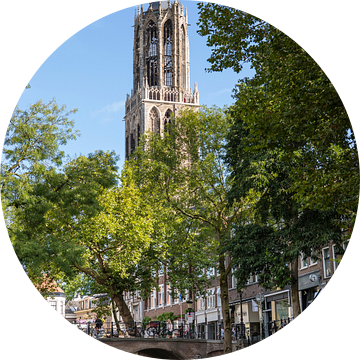 De Domtoren van Utrecht gezien vanaf de werf aan de Oudegracht van André Blom Fotografie Utrecht