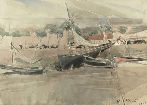 Giovanni Boldini - Boten voor anker (1905)
