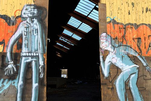 Looking at the other door.