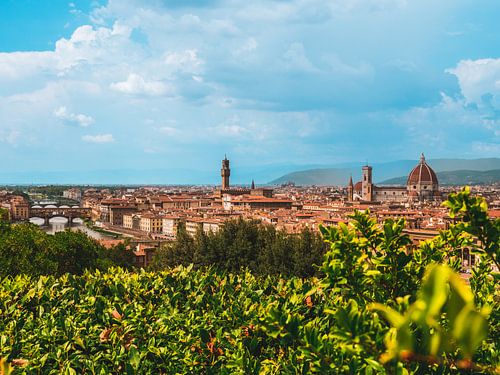 Skyline van Florence vanaf Piazzale Michelangelo