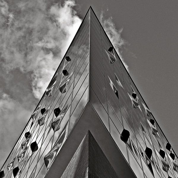 When music touches the sky in black and white by Silva Wischeropp
