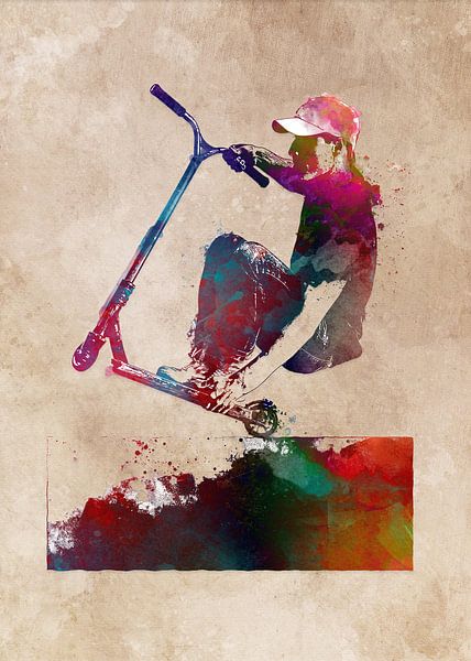 scooterball sport art #scooter #sport by JBJart Justyna Jaszke