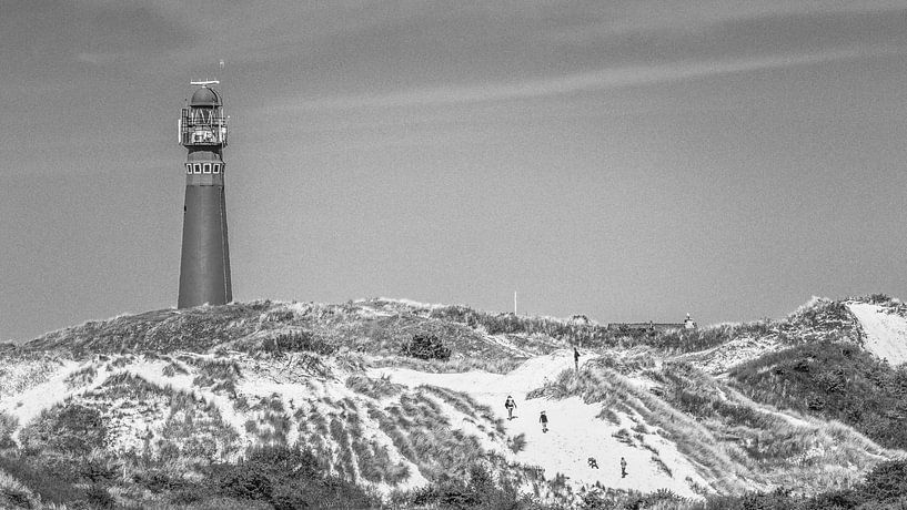 Der Leuhtturm von Schiermonnikoog in  schwarz und weiß von Martzen Fotografie