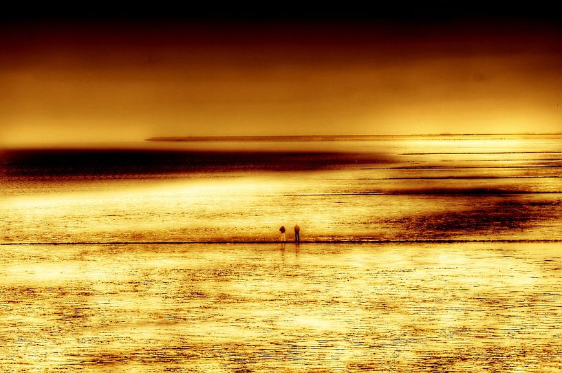 golden mudflat by JF art