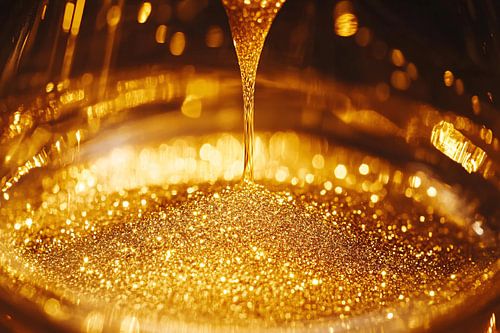 Glinsterend vloeibaar goud