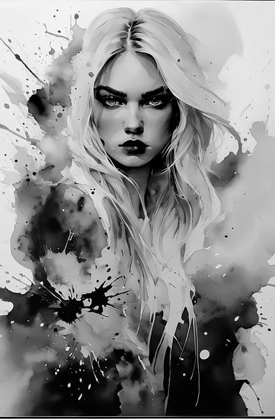 Femme, abstrait, noir et blanc... par Ans Bastiaanssen