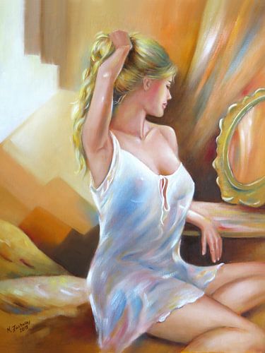 Sexy Vrouw in de Spiegel van Marita Zacharias