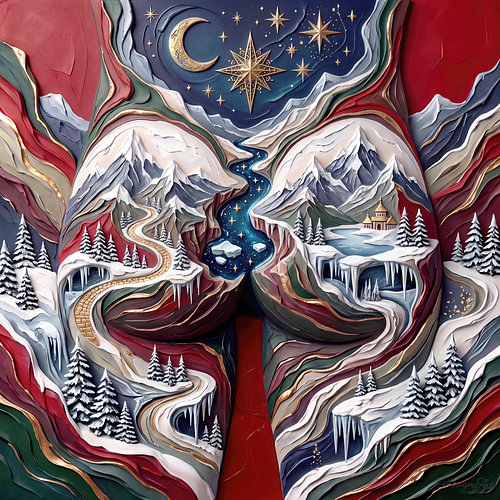 Ein Arsch voll Winter – Weihnachtliches Relief