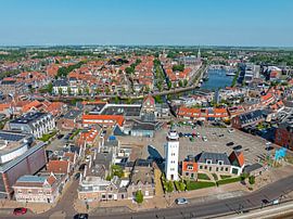 Aerial photo of Harlingen in Friesland Netherlands by Eye on You