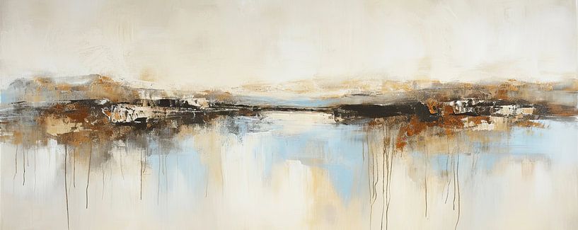 Paysage moderne abstrait | Échos de la ville résonnante par Caprices d'Art