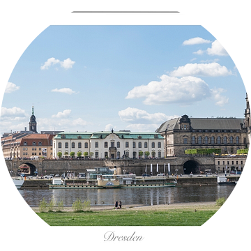 Panorama Dresden van Richard Wareham