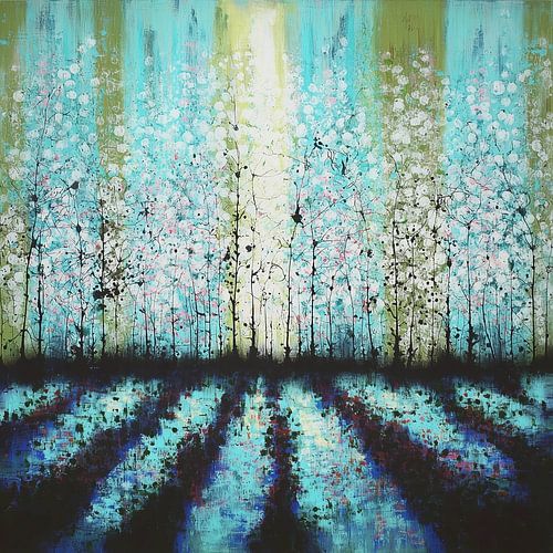 Chute de lumière en ligne et en feuille