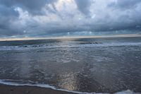 Silver Between Storms at Sea at Sunset