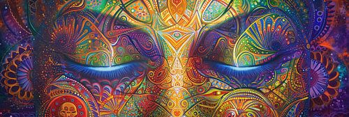 Spiritueel Schilderij: Dans der Gesloten Ogen