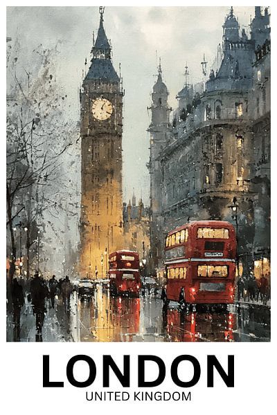 Twilight in Westminster – London in Rain and Light by Jaladri Atelier