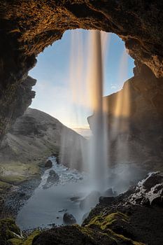 Wasserfall im Abendlicht