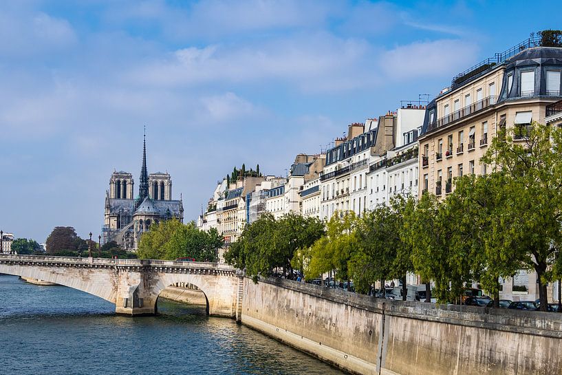 View over the Seine in Paris, France by Rico Ködder