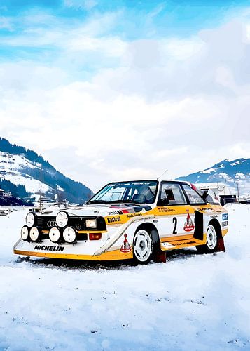 audi quatro rally ice