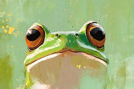 Frosch Porträt von Poster Art Shop