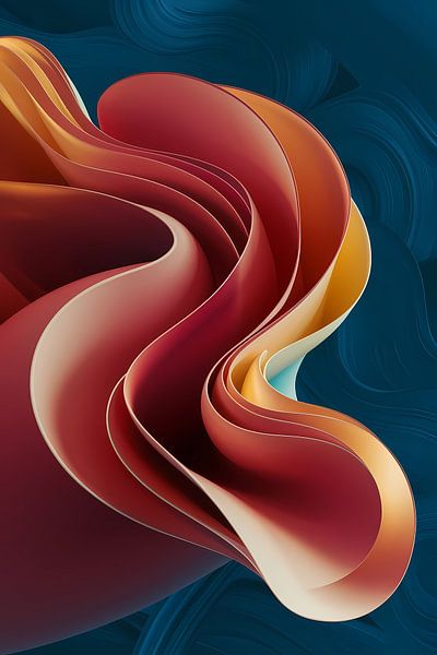 Kleurrijke abstracte digitale kunst met lagen van Art & Soul Creations