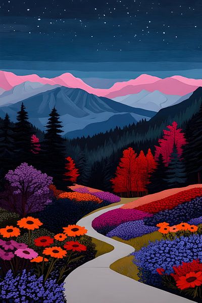 Le parc du soir par Art Kingdom