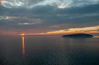 Sunset Kattegat, between Oslo and Kiel