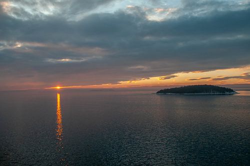 Sunset Kattegat, between Oslo and Kiel