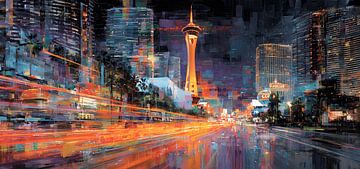 Nahaufnahme einer Straße in Seattle von MNS Designs