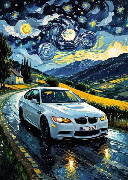 Der BMW M3 E92 Silver Starry Night von MIROKKU